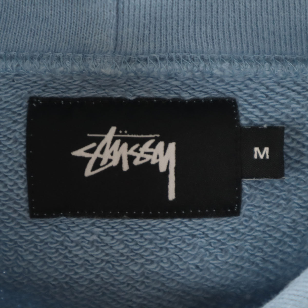 STUSSY ステューシー 長袖 スウェットパーカー M ライトブルー レディース