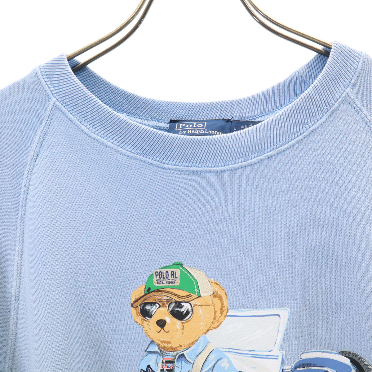 Polo by Ralph Lauren ポロバイラルフローレン ポロベア 半袖 スウェット L ブルー系 キッズ