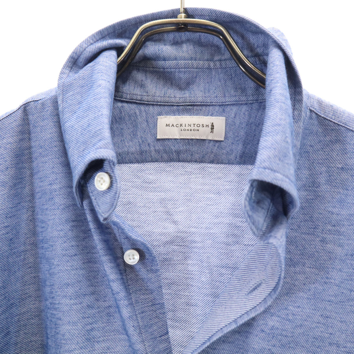 MACKINTOSH LONDON マッキントッシュ ロンドン 長袖 ボタンダウンシャツ L ブルー系 メンズ