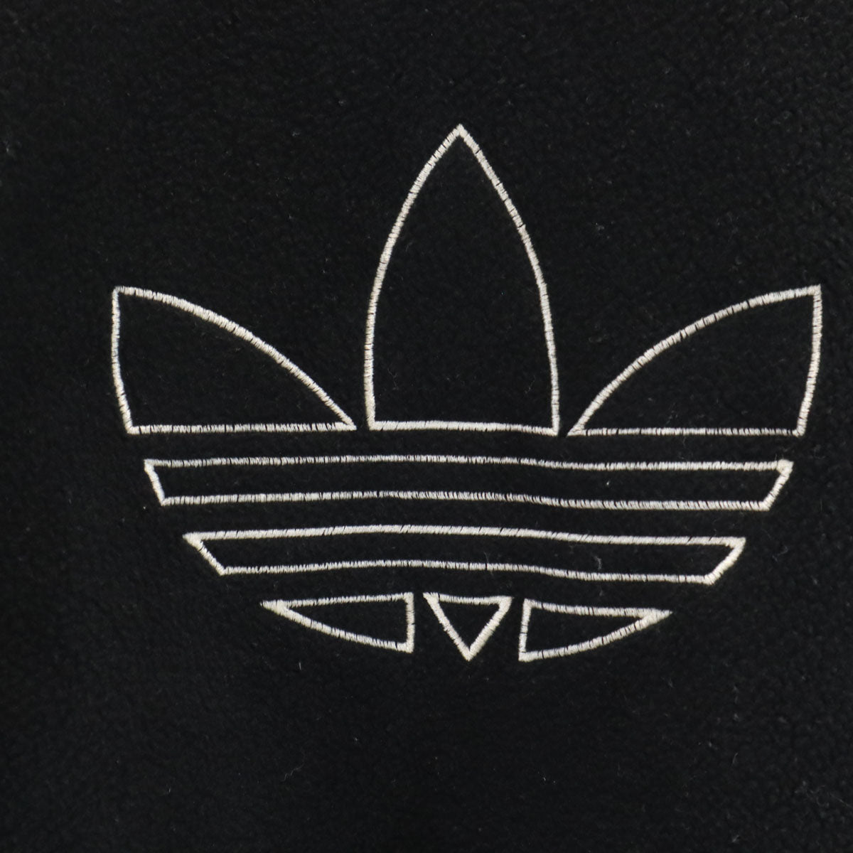 adidas アディダス 90s カナダ製 オールド トレフォイルロゴ フリースジャケット M ブラック メンズ