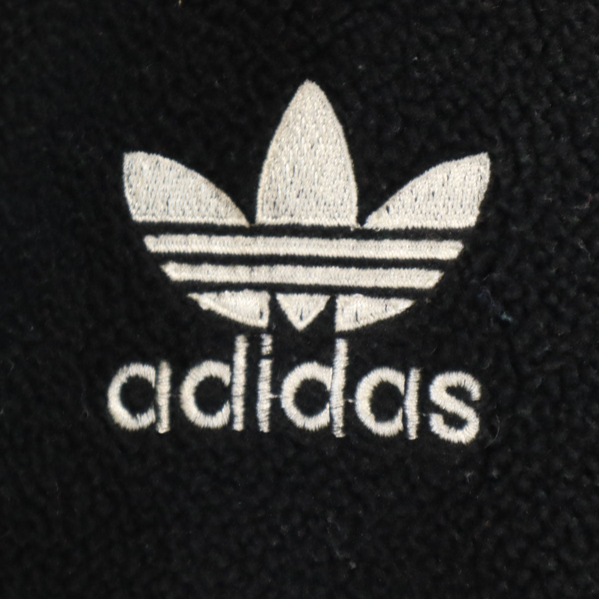 adidas アディダス 90s カナダ製 オールド トレフォイルロゴ フリースジャケット M ブラック メンズ