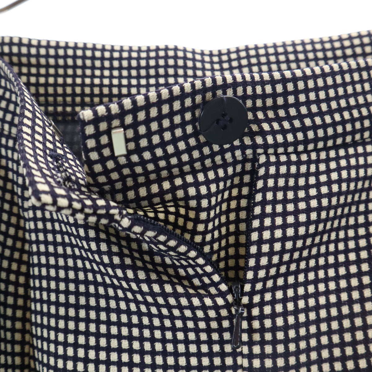 JAEGER イエーガー チェック スカートスーツ 上下 セットアップ USA8/6 ブラック系 レディース