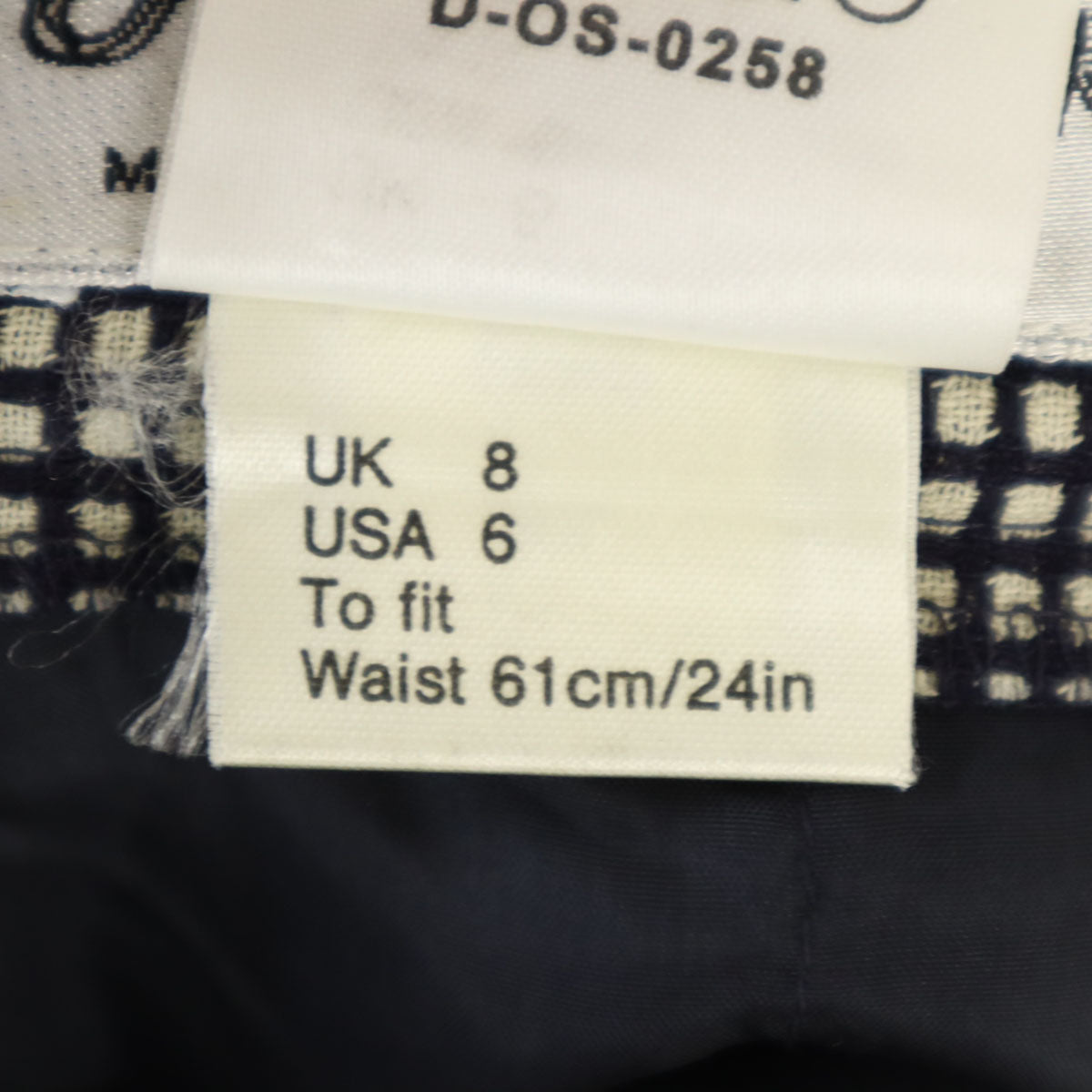 JAEGER イエーガー チェック スカートスーツ 上下 セットアップ USA8/6 ブラック系 レディース