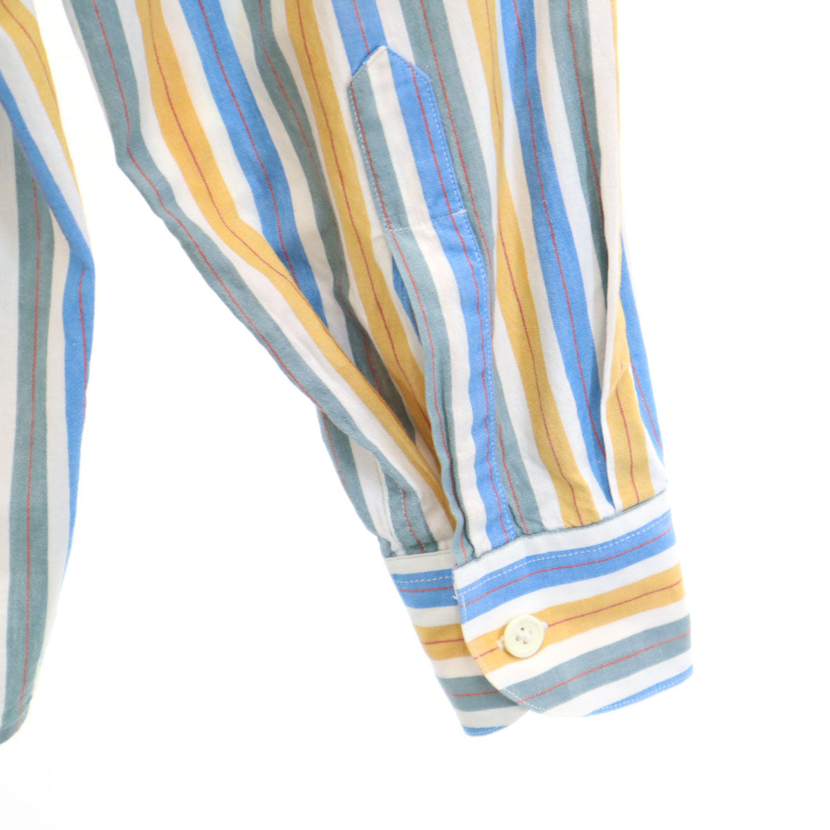 MISSONI SPORT ミッソーニスポーツ イタリア製 ストライプ柄 長袖 コットンシャツ L マルチ メンズ