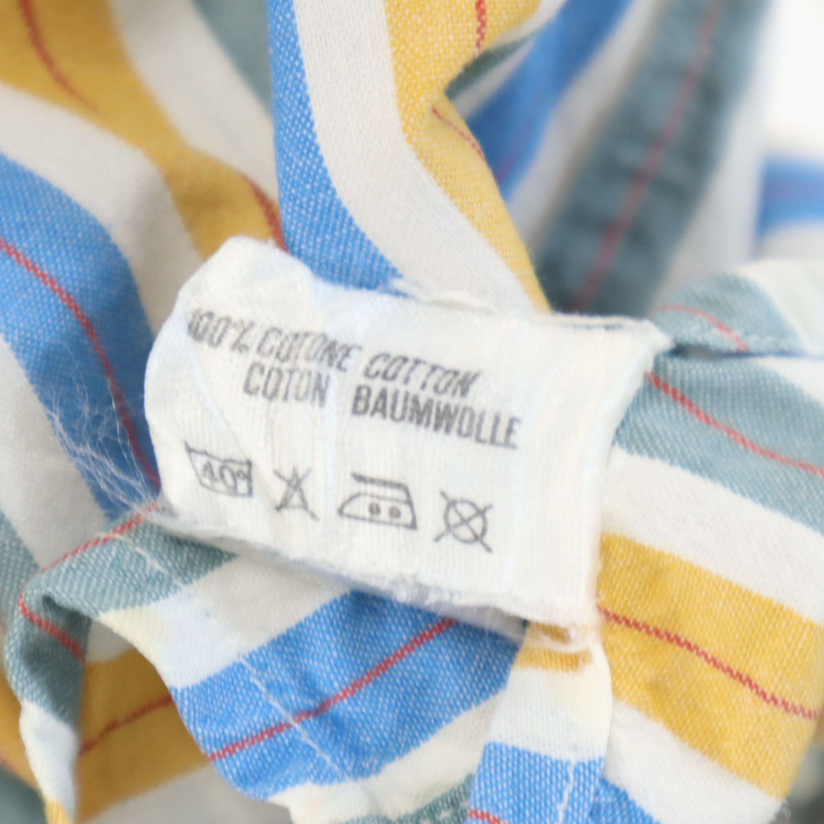 MISSONI SPORT ミッソーニスポーツ イタリア製 ストライプ柄 長袖 コットンシャツ L マルチ メンズ