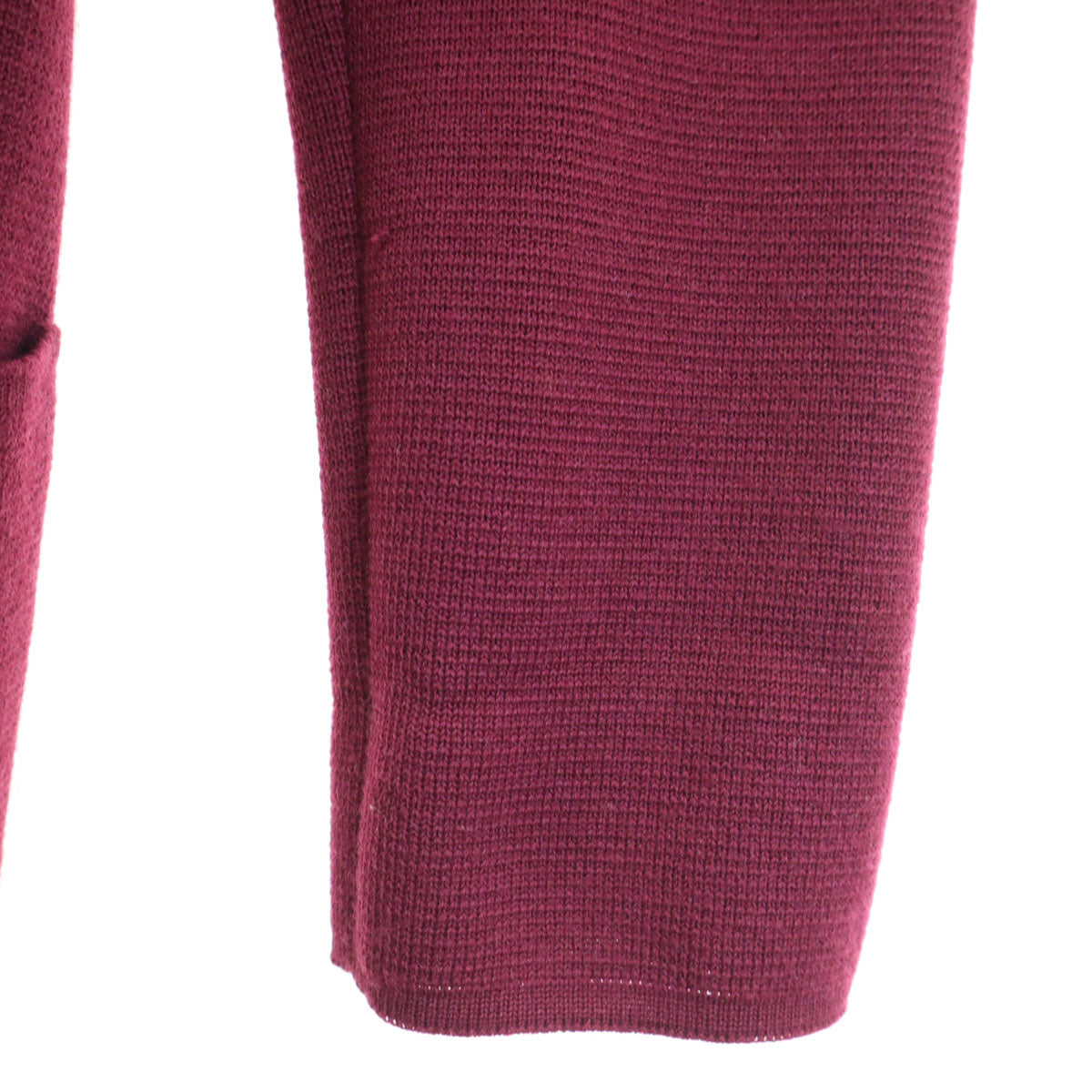 CELINE セリーヌ 80s 90s イタリア製 ウールブレンド オールド 長袖 カーディガン 上下 セットアップ 38 バーガンディ レディース