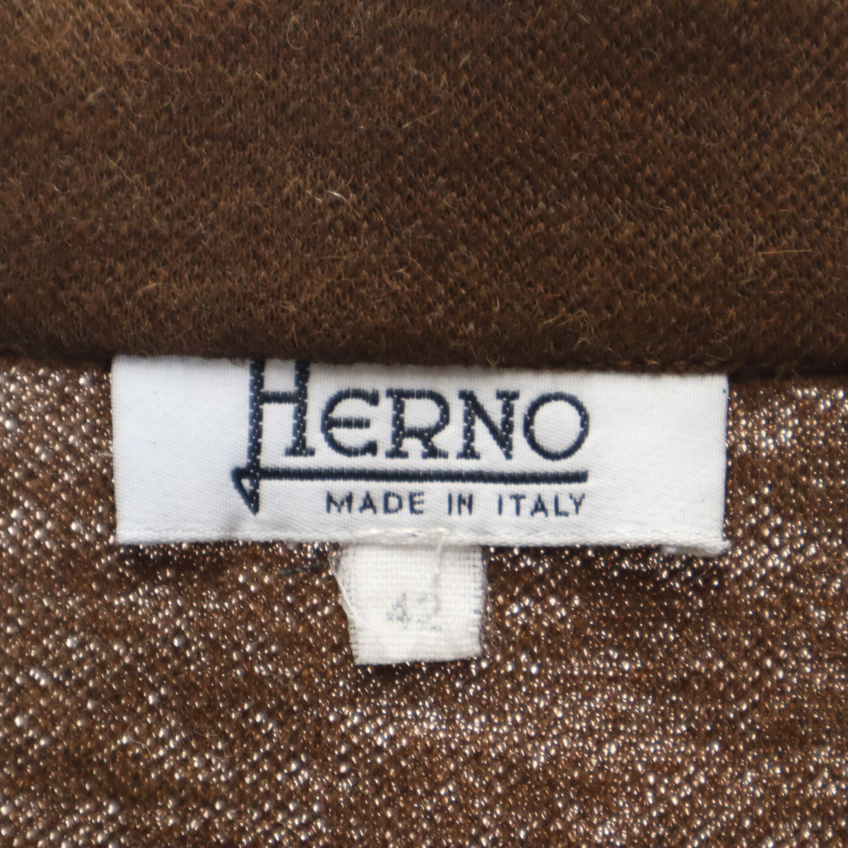 Herno ヘルノ 90s イタリア製 オールド ウールコート 上下 セットアップ 42 ブラウン レディース