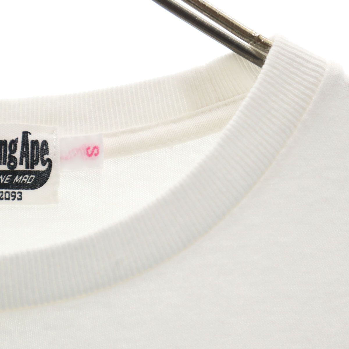 A BATHING APE アベイシングエイプ 長袖 Tシャツ S ホワイト ロンT メンズ