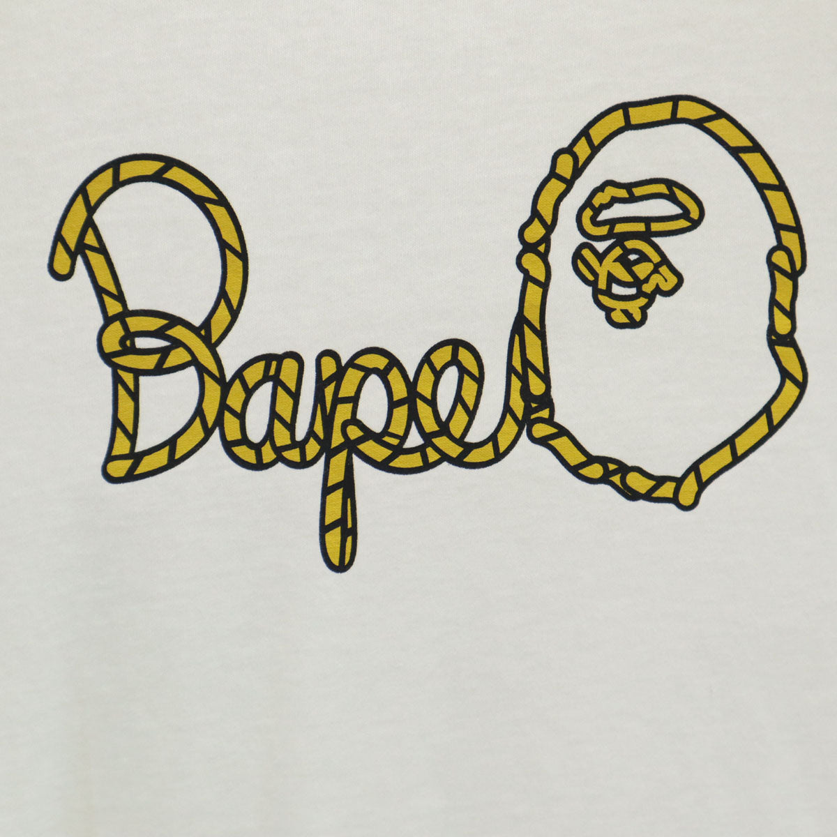 A BATHING APE アベイシングエイプ 長袖 Tシャツ S ホワイト ロンT メンズ