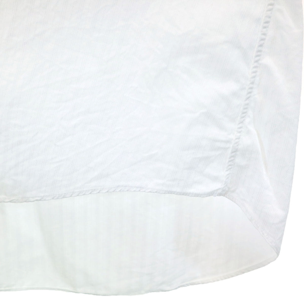 CELINE セリーヌ ストライプ柄 長袖 コットンシャツ ホワイト メンズ