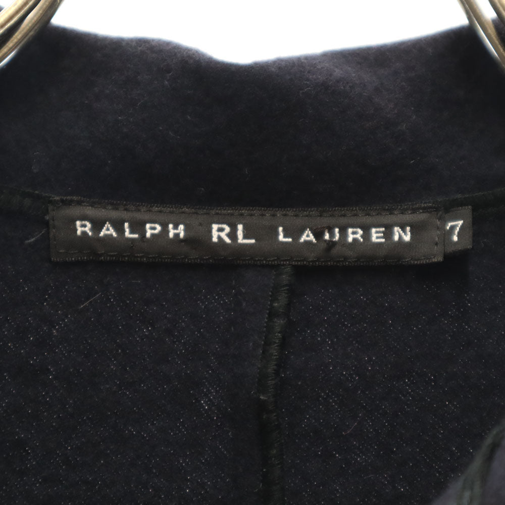 RALPH LAUREN ラルフローレン 日本製 縮絨ウール カーディガン 上下 セットアップ 7 ネイビー レディース