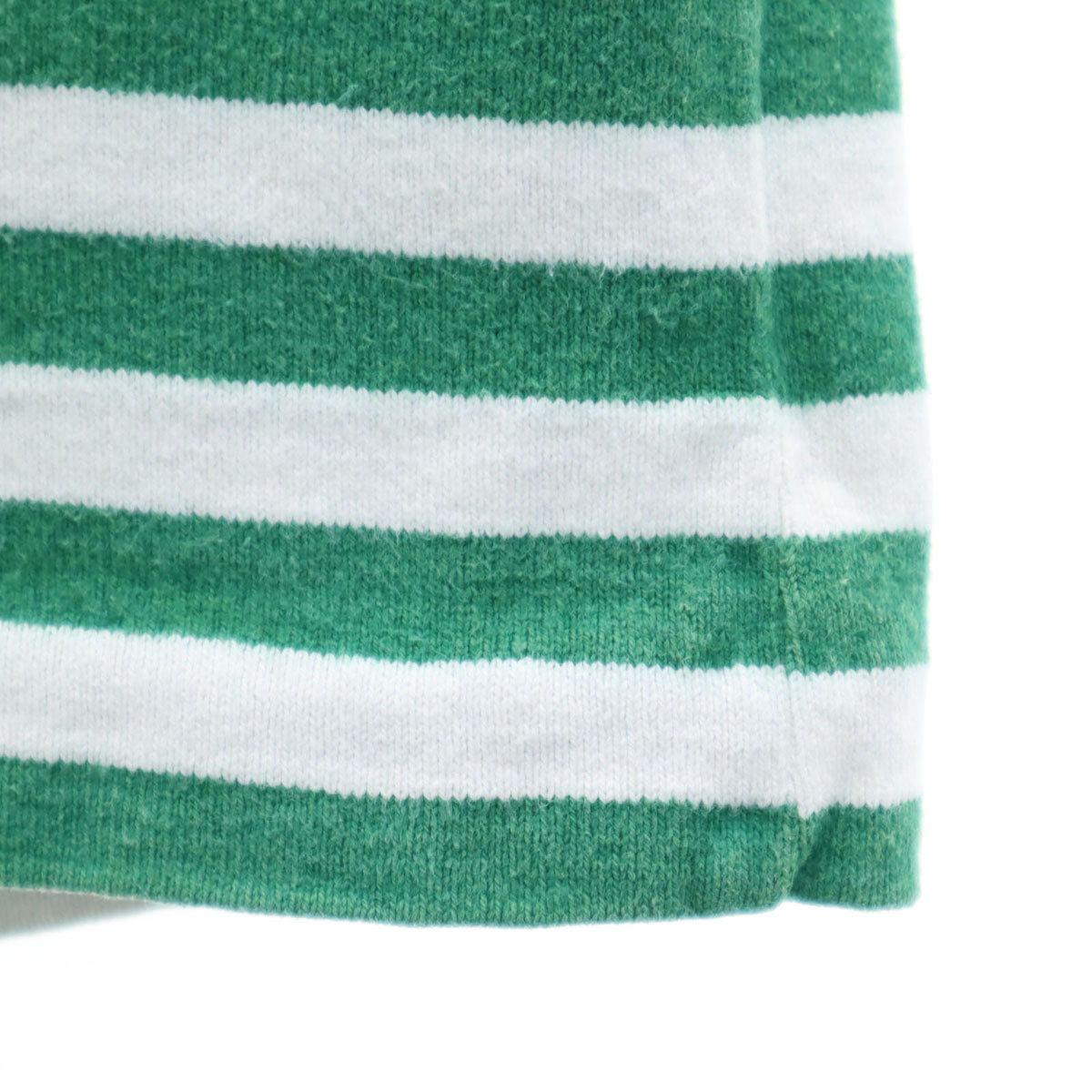 LANDS' END ランズエンド 80s ヴィンテージ ボーダー柄 長袖 ラガーシャツ XL メンズ