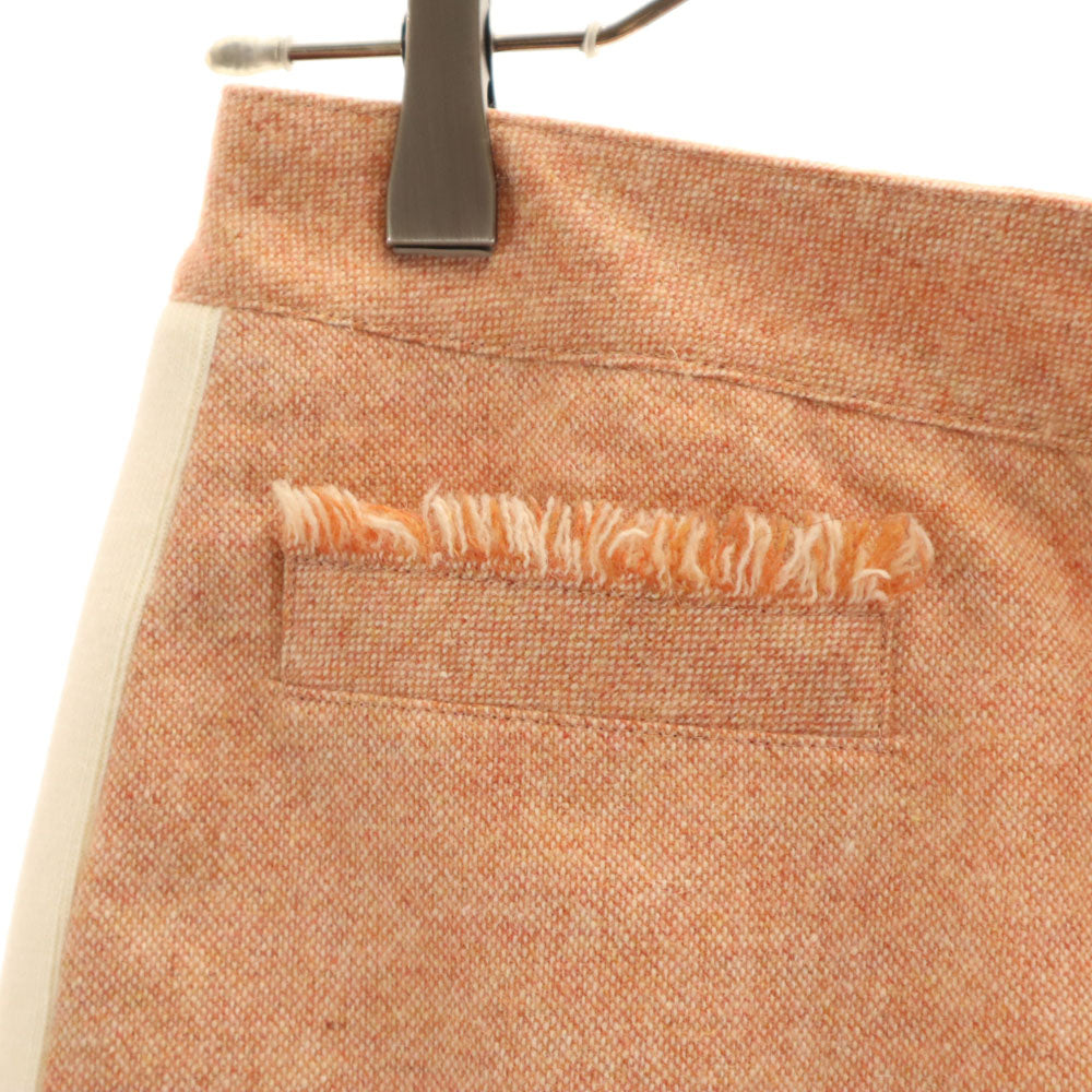 ランバンオンブルー 日本製 ウールブレンド ライダースジャケット 上下 セットアップ 38 サーモンピンク系 LANVIN en Bleu 3ピース レディース