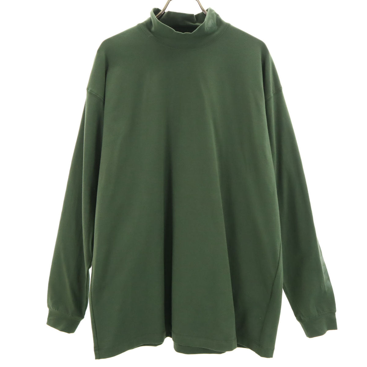 TANGRAM タングラム モックネック Tシャツ L カーキ ロンT メンズ