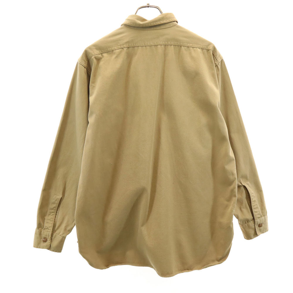 SWEET・ORR 40s ヴィンテージ マチ付き ユニオンチケット 長袖 ボーイスカウト シャツ ベージュ メンズ
