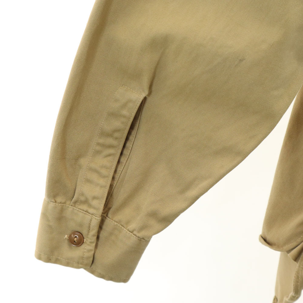 SWEET・ORR 40s ヴィンテージ マチ付き ユニオンチケット 長袖 ボーイスカウト シャツ ベージュ メンズ