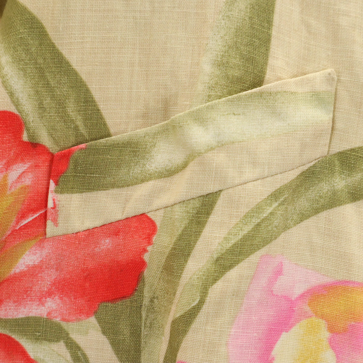 CELINE セリーヌ フランス製 花柄 コート 38 ベージュ レディース