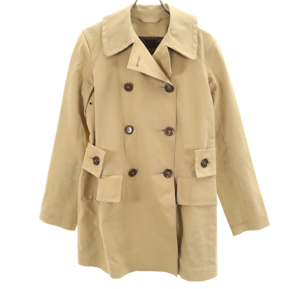 LOUIS VUITTON ルイヴィトン 英国製 トレンチコート 34 ベージュ レディース