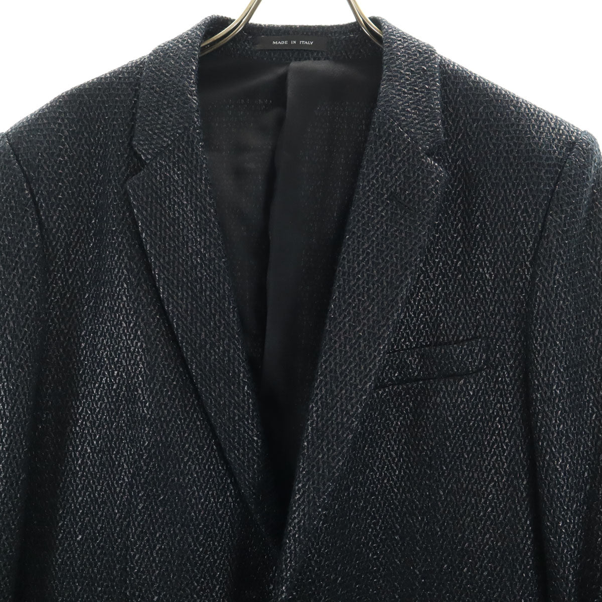 未使用 Emporio Armani エンポリオアルマーニ イタリア製 テーラードジャケット 52 ネイビー メンズ