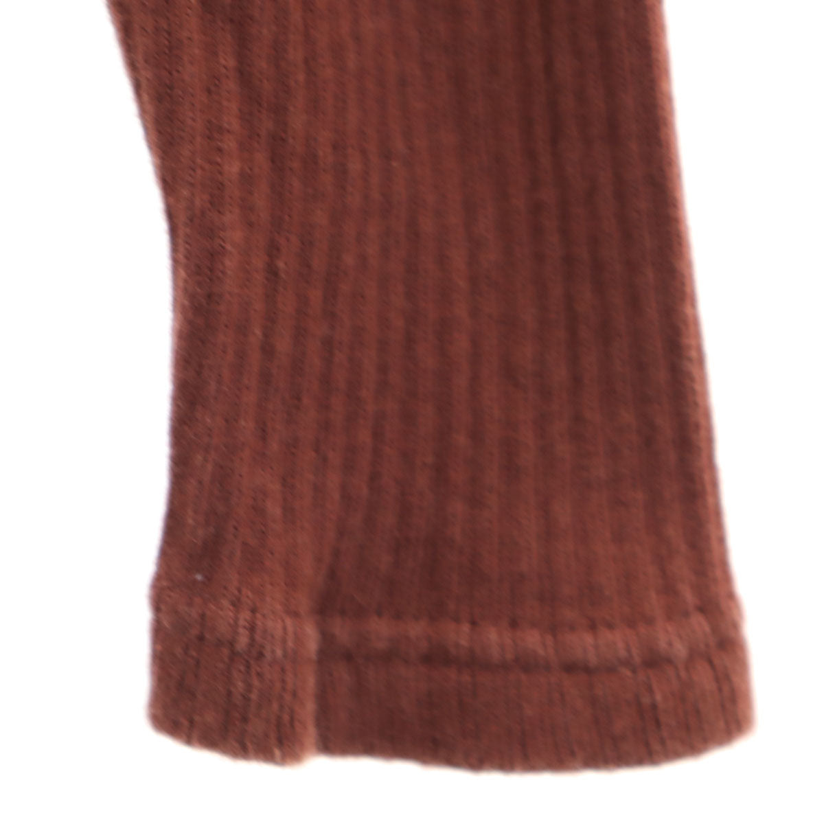 AVIREX アヴィレックス バックプリント 長袖 Vネック リブ Tシャツ M ブラウン系 ロンT メンズ