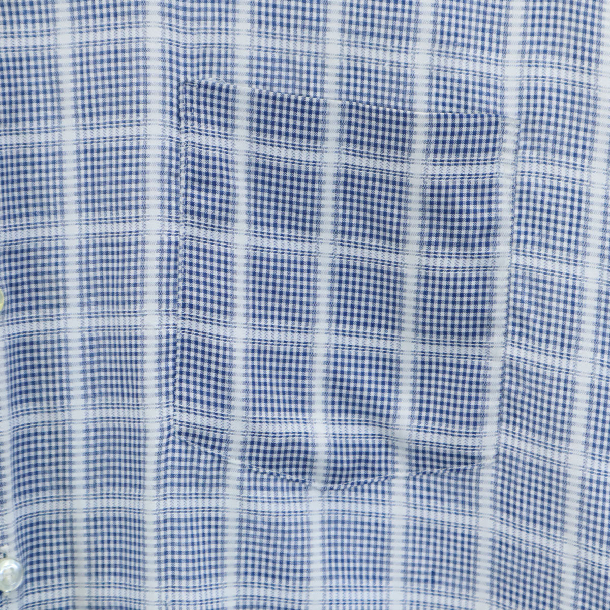 VAN HEUSEN ヴァンヒューゼン 60s 70s ヴィンテージ 衿芯 チェック柄 長袖 シャツ ブルー メンズ