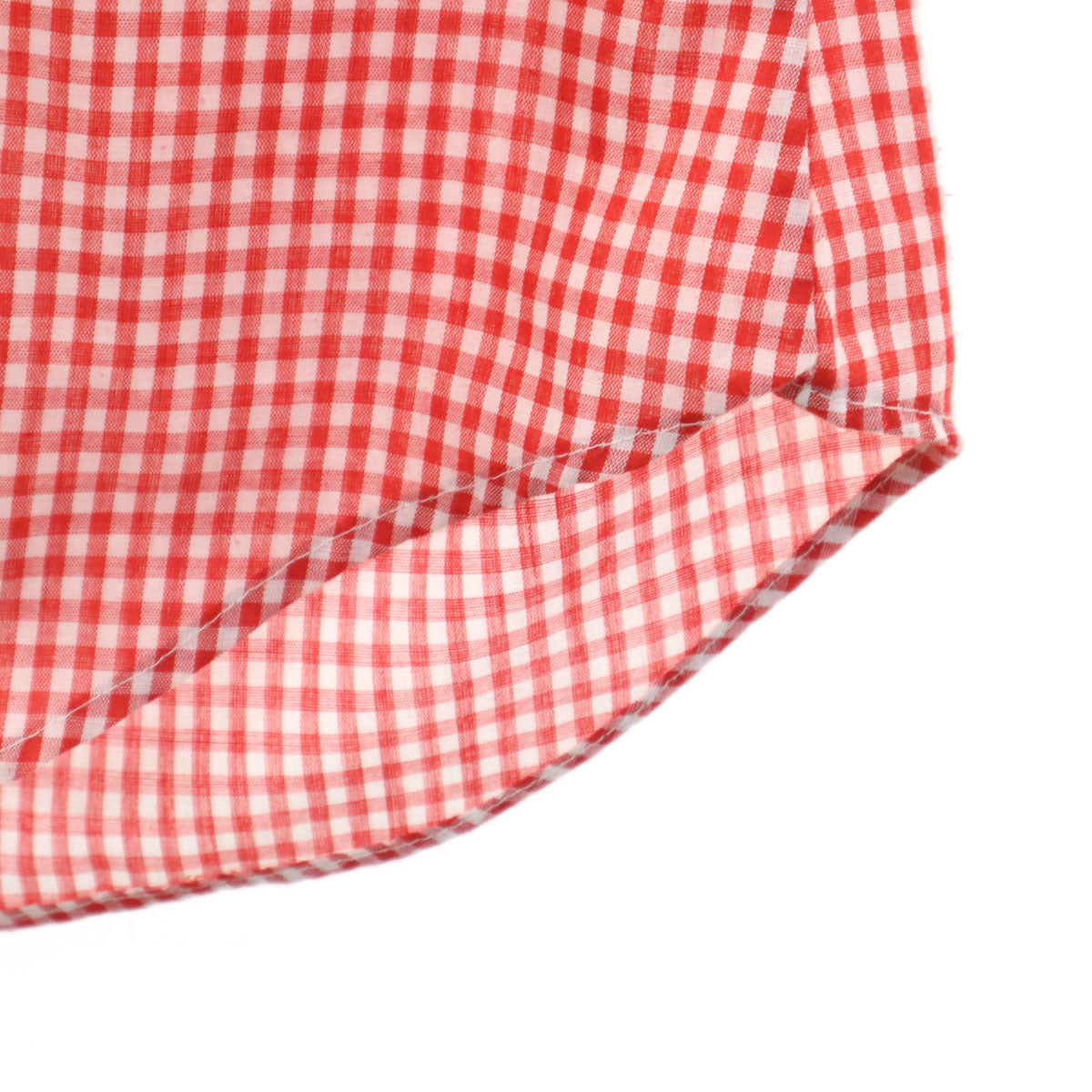 Levi's リーバイス 70s ヴィンテージ 衿芯 白タブ ギンガムチェック柄 長袖 ウエスタンシャツ S レッド メンズ