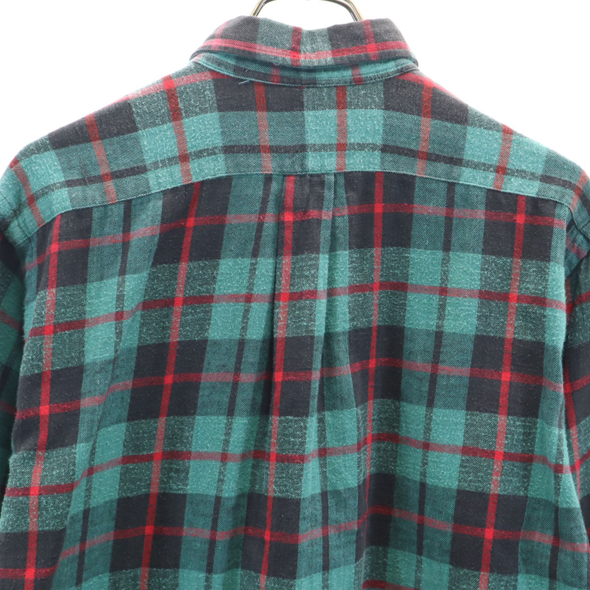 POLO COUNTRY RALPH LAUREN ポロカントリー ラルフローレン 80s 90s オールド タータンチェック柄 長袖 コットンシャツ S グリーン メンズ