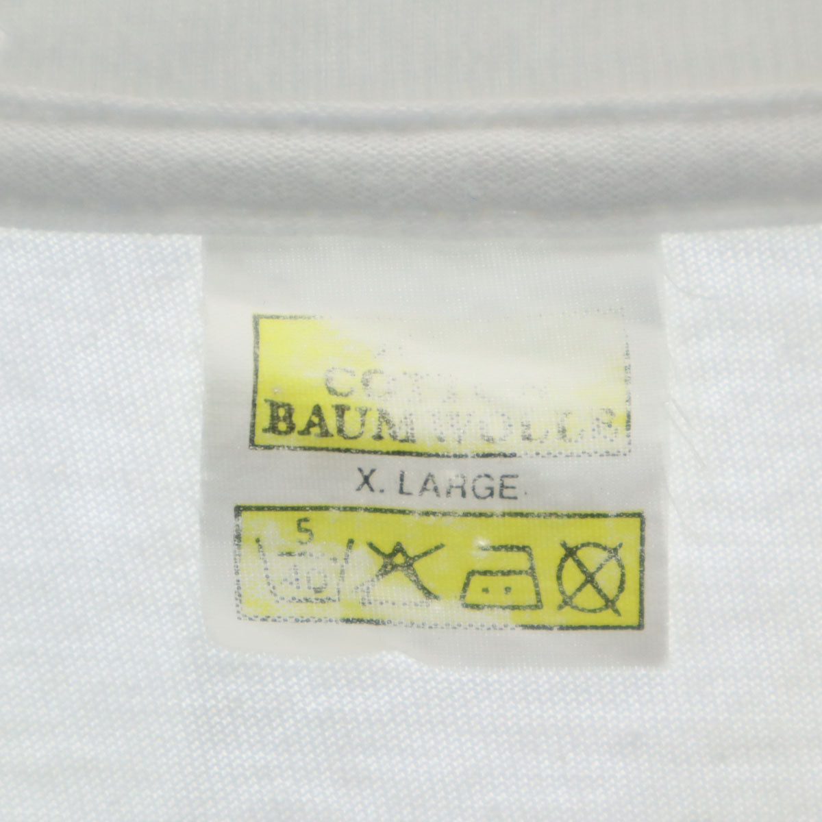 OLD オールド 90s 長袖 両面 プリントスカル Tシャツ XL ホワイト メンズ