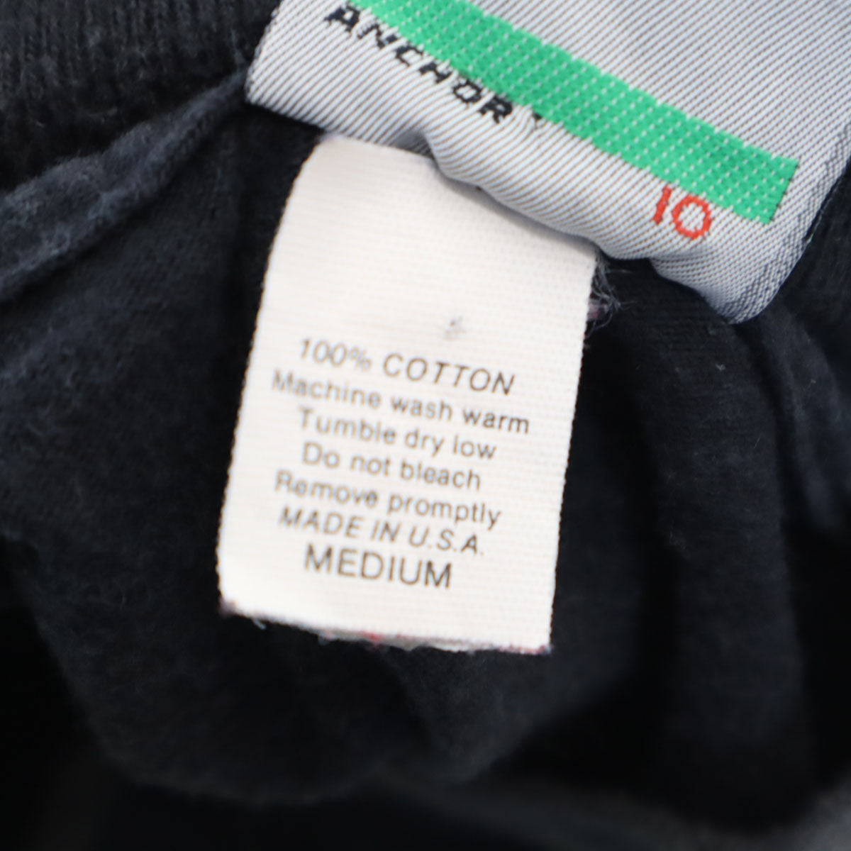 JIMMY'Z ジミーズ 90s オールド USA製 長袖 ワンポイント モックネック Tシャツ M ブラック メンズ