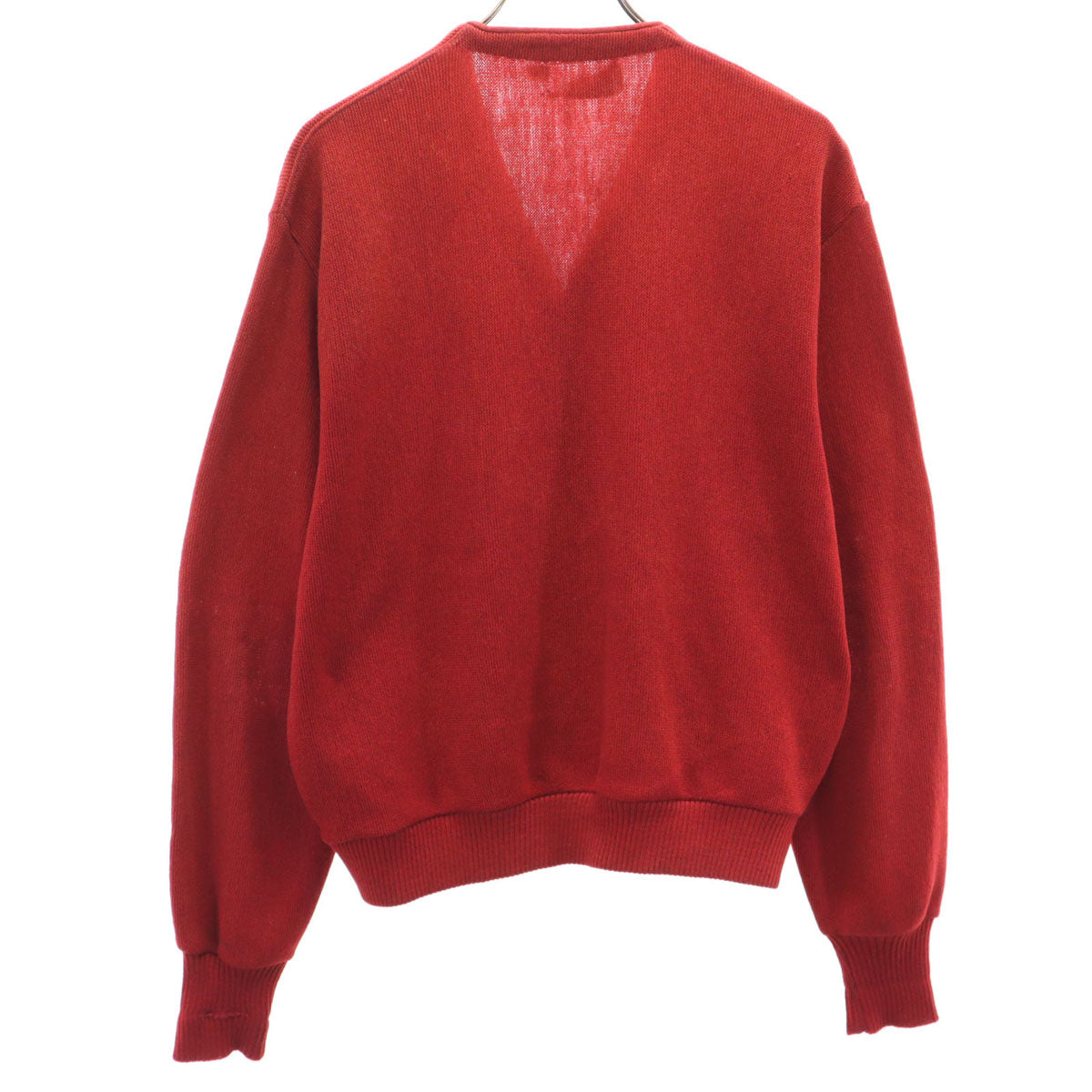 ロバートブルース 70s ヴィンテージ USA製 長袖 カーディガン XL レッド メンズ