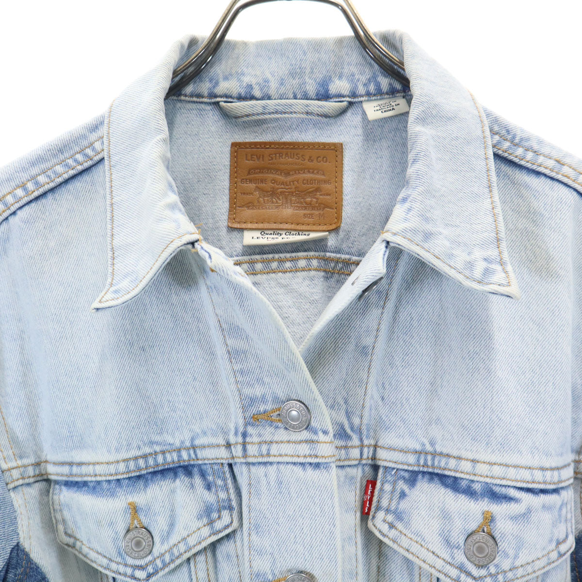 Levi's リーバイス 72736-0000 ビッグE Ex ボーイフレンド デニムジャケット M アイスブルー ジージャン トラッカー レディース