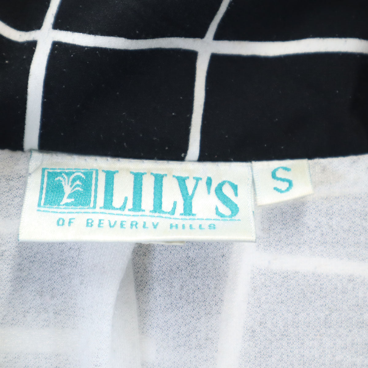 LILY'S 80s 90s オールド USA製 総柄 ブルゾン S ブラック メンズ