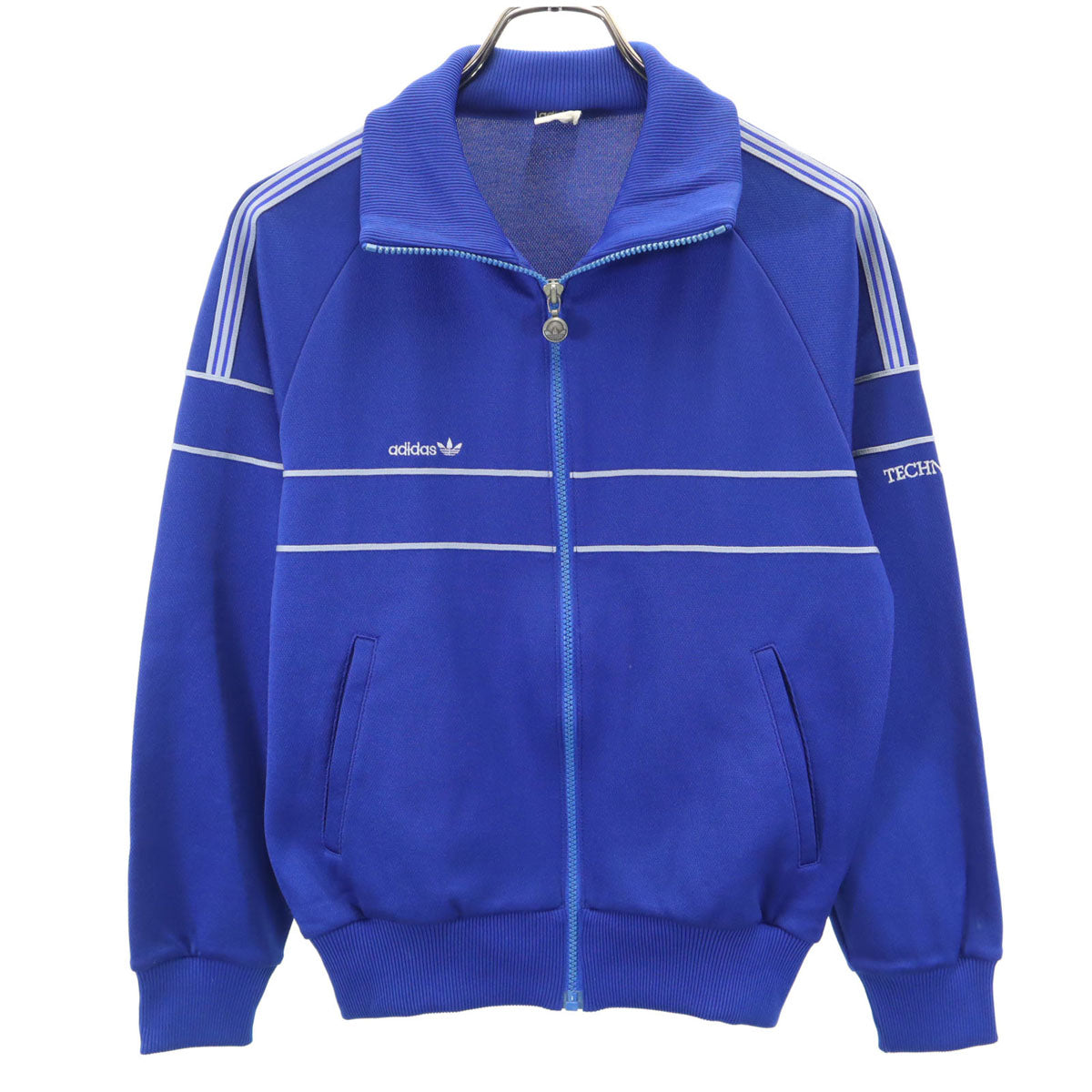 adidas アディダス 70s ヴィンテージ デサント製 西ドイツタグ トラックジャケット S ブルー メンズ