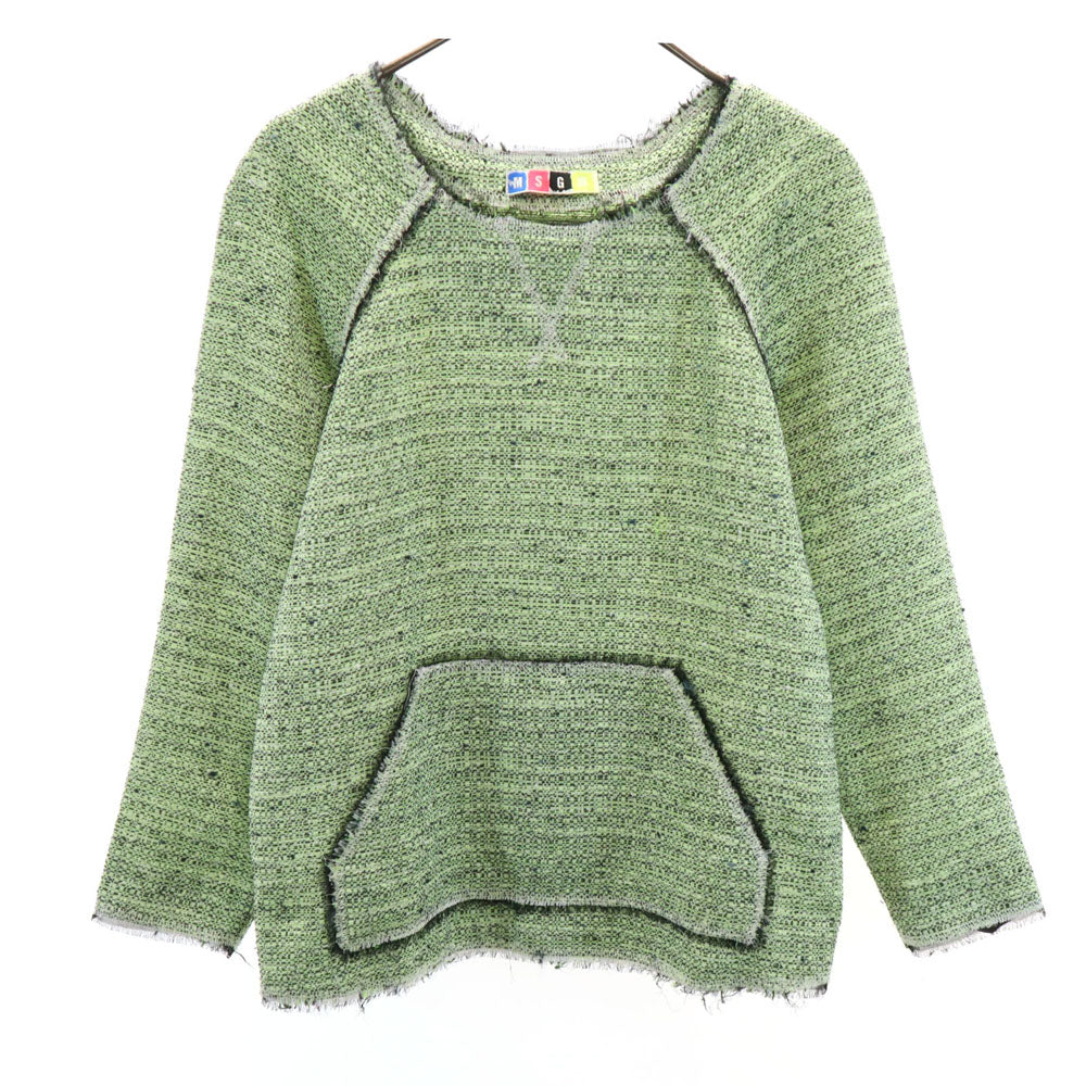 MSGM エムエスジーエム イタリア製 長袖 カットソー 38 グリーン系 レディース