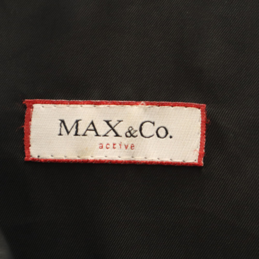 MAX&CO マックスアンドコー レザージャケット 40 ブラック レディース