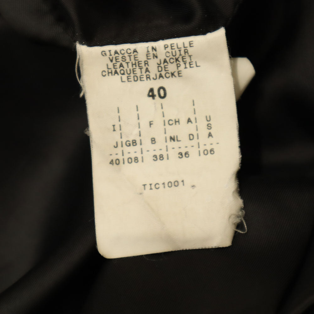 MAX&CO マックスアンドコー レザージャケット 40 ブラック レディース