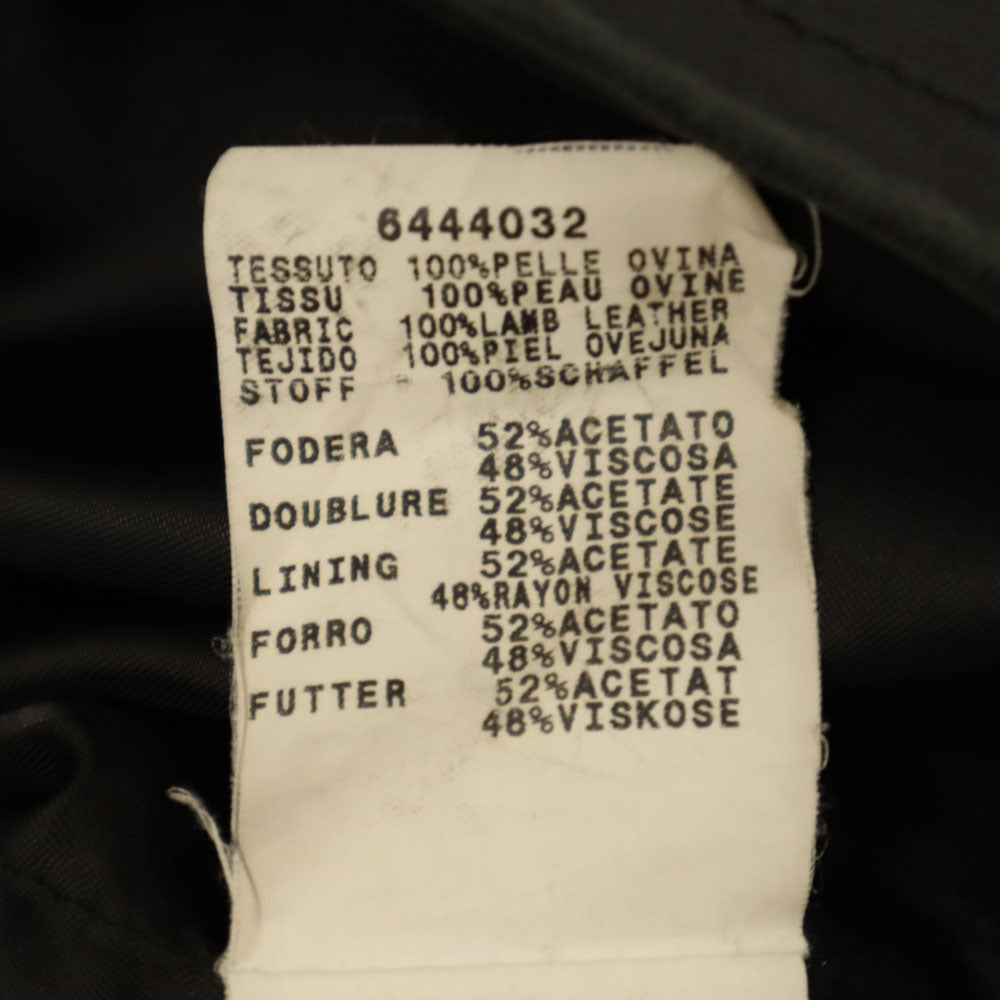 MAX&CO マックスアンドコー レザージャケット 40 ブラック レディース