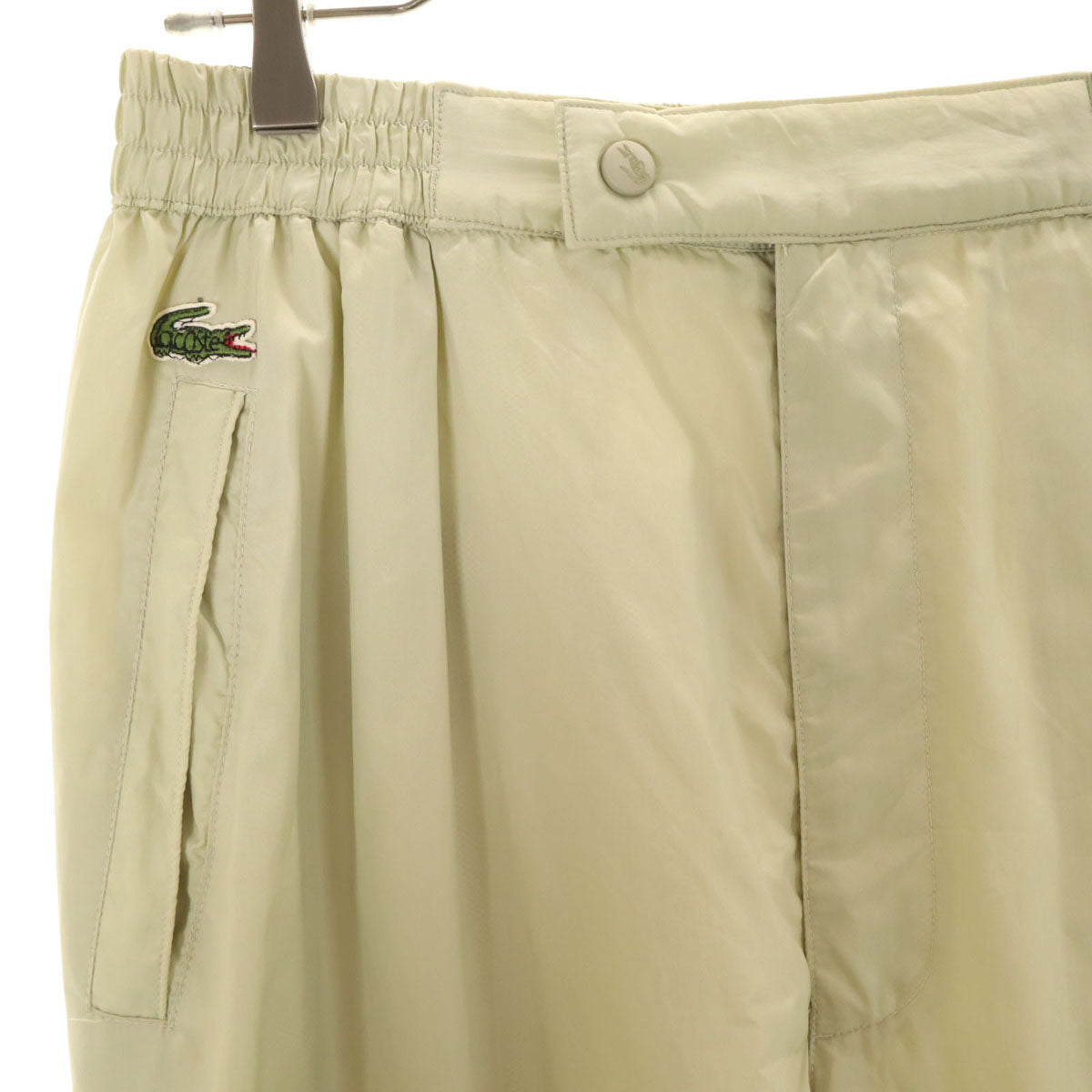 CHEMISE LACOSTE シュミーズラコステ ウインドブレーカー 上下 セットアップ 4 ベージュ 裏メッシュ 収納袋付き メンズ