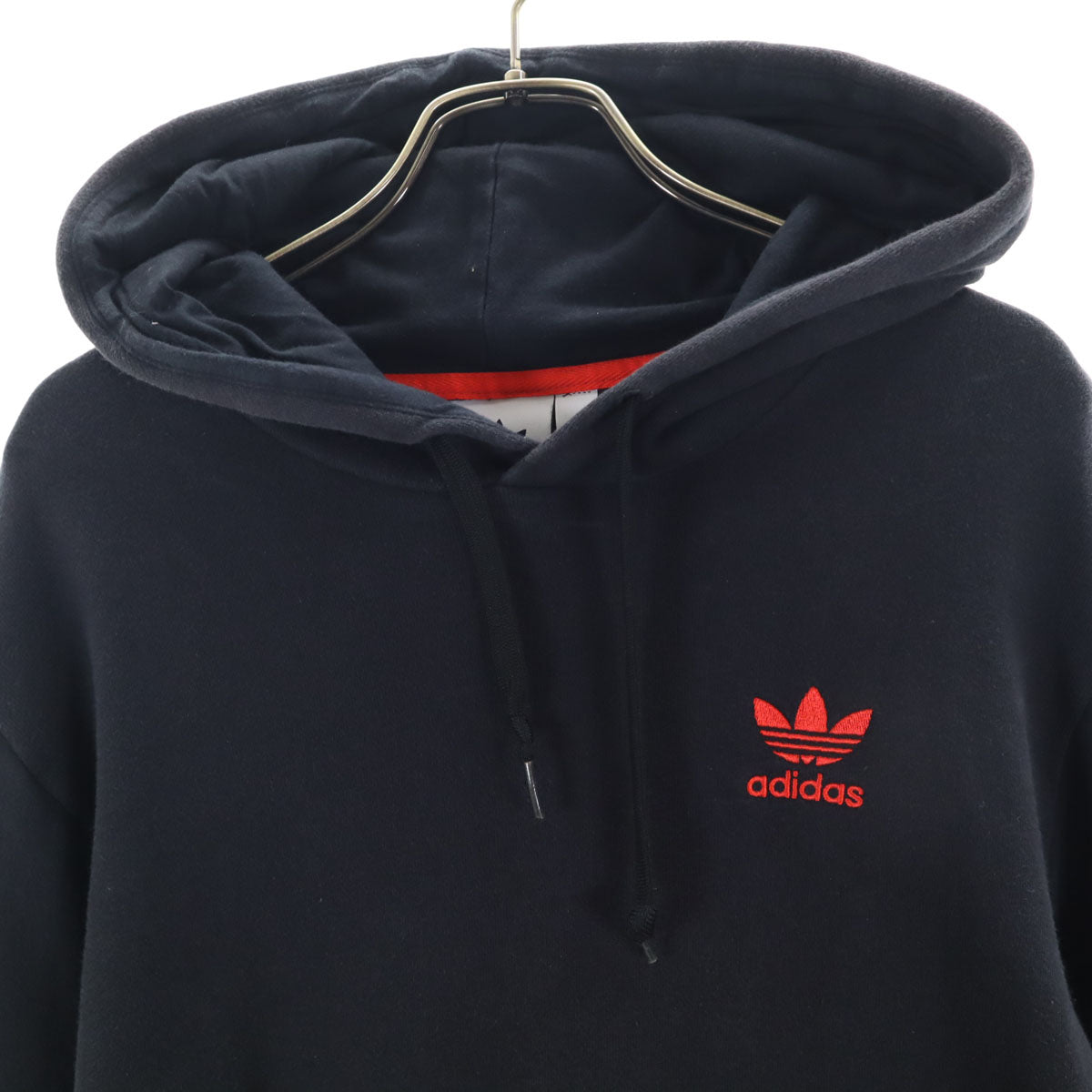 adidas Originals アディダスオリジナルス トレフォイルロゴ 長袖 スウェットパーカー S ブラック トランプ メンズ