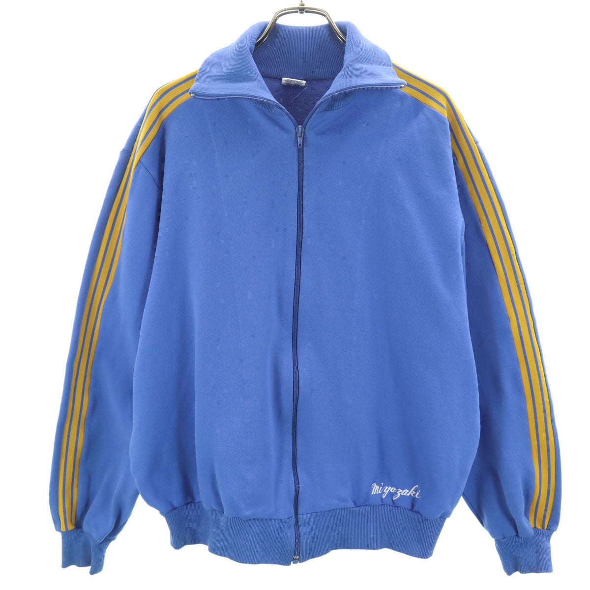 adidas アディダス 70s ヴィンテージ 西ドイツタグ デサント製 トラックジャケット 4 ブルー メンズ