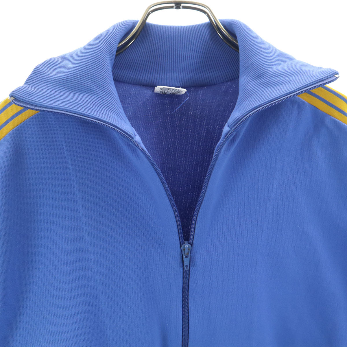 adidas アディダス 70s ヴィンテージ 西ドイツタグ デサント製 トラックジャケット 4 ブルー メンズ
