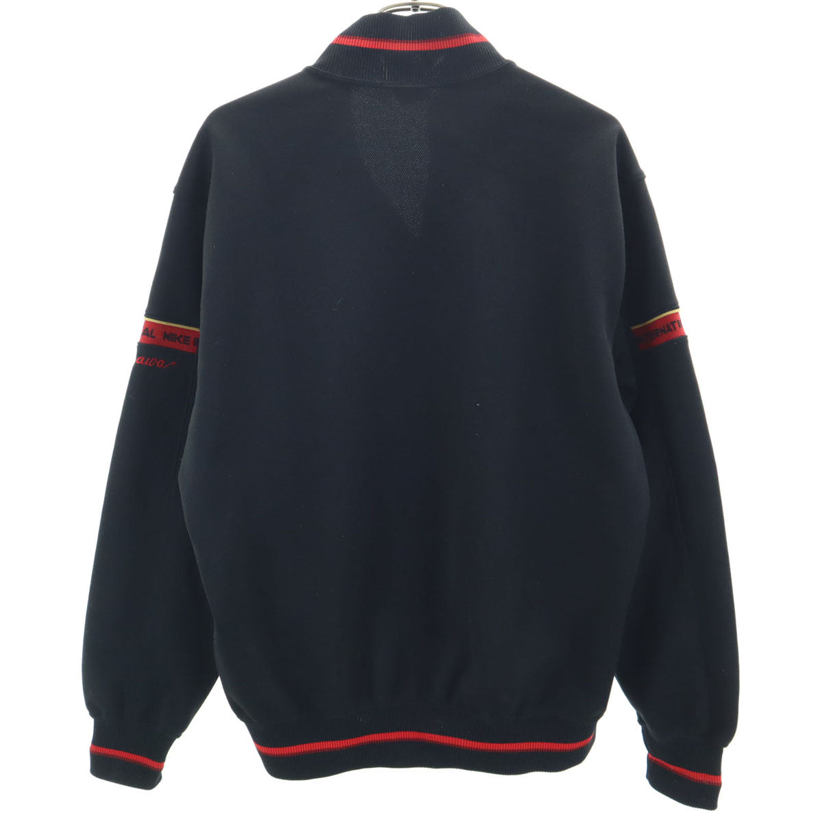 NIKE ナイキ 80s ヴィンテージ 日本製 紺タグ トラックジャケット M ブラック スウォッシュ メンズ