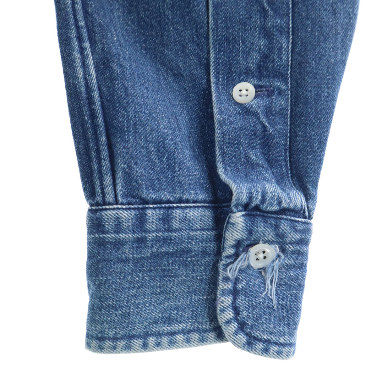 POLO COUNTRY RALPH LAUREN ポロカントリー ラルフローレン 80s 90s オールド USA製 長袖 デニムシャツ S ブルー メンズ