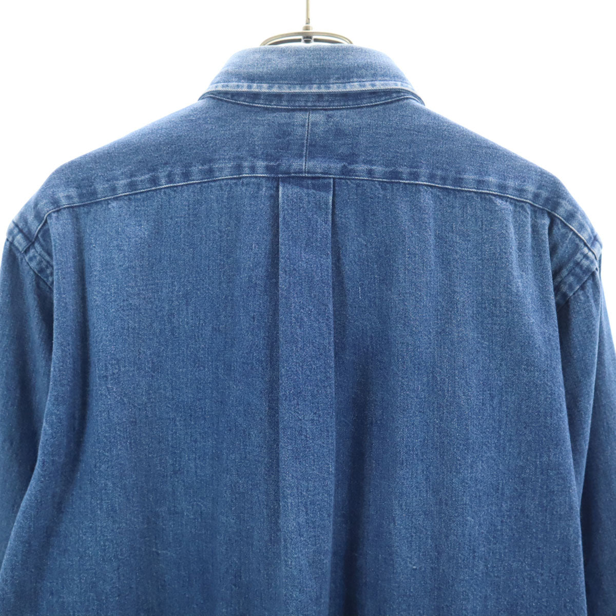 POLO COUNTRY RALPH LAUREN ポロカントリー ラルフローレン 80s 90s オールド 長袖 デニムシャツ M ブルー メンズ