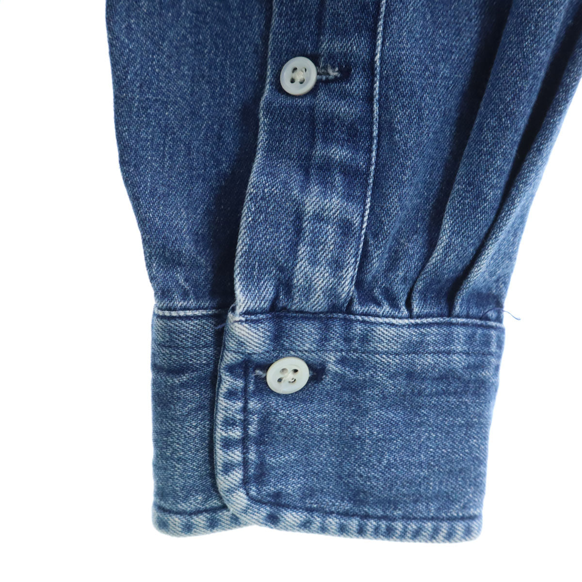 POLO COUNTRY RALPH LAUREN ポロカントリー ラルフローレン 80s 90s オールド 長袖 デニムシャツ M ブルー メンズ