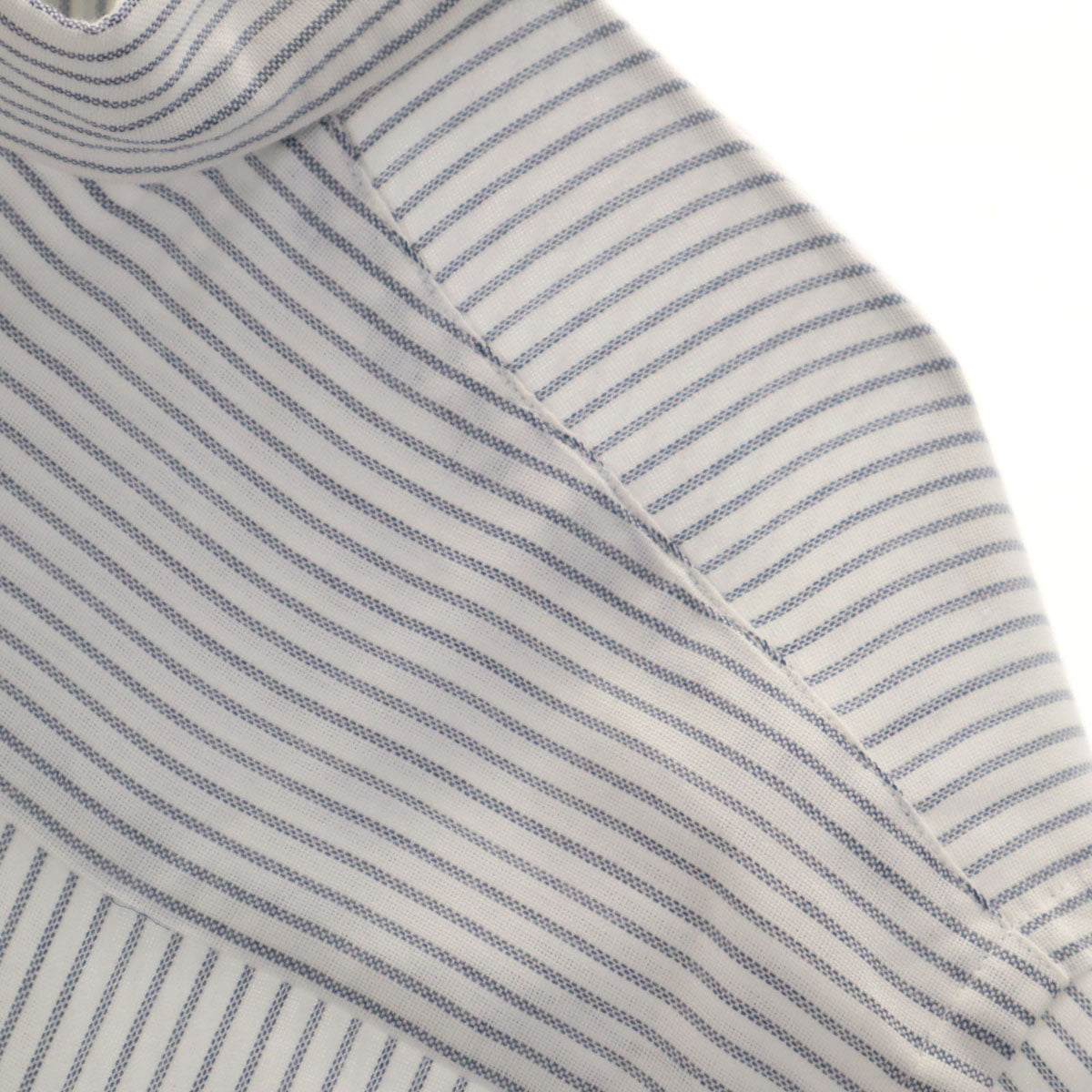 Chaps by Ralph Lauren チャップスバイラルフローレン 70s ヴィンテージ ストライプ柄 長袖 ボタンダウンシャツ 151/2 ホワイト コットンシャツ メンズ
