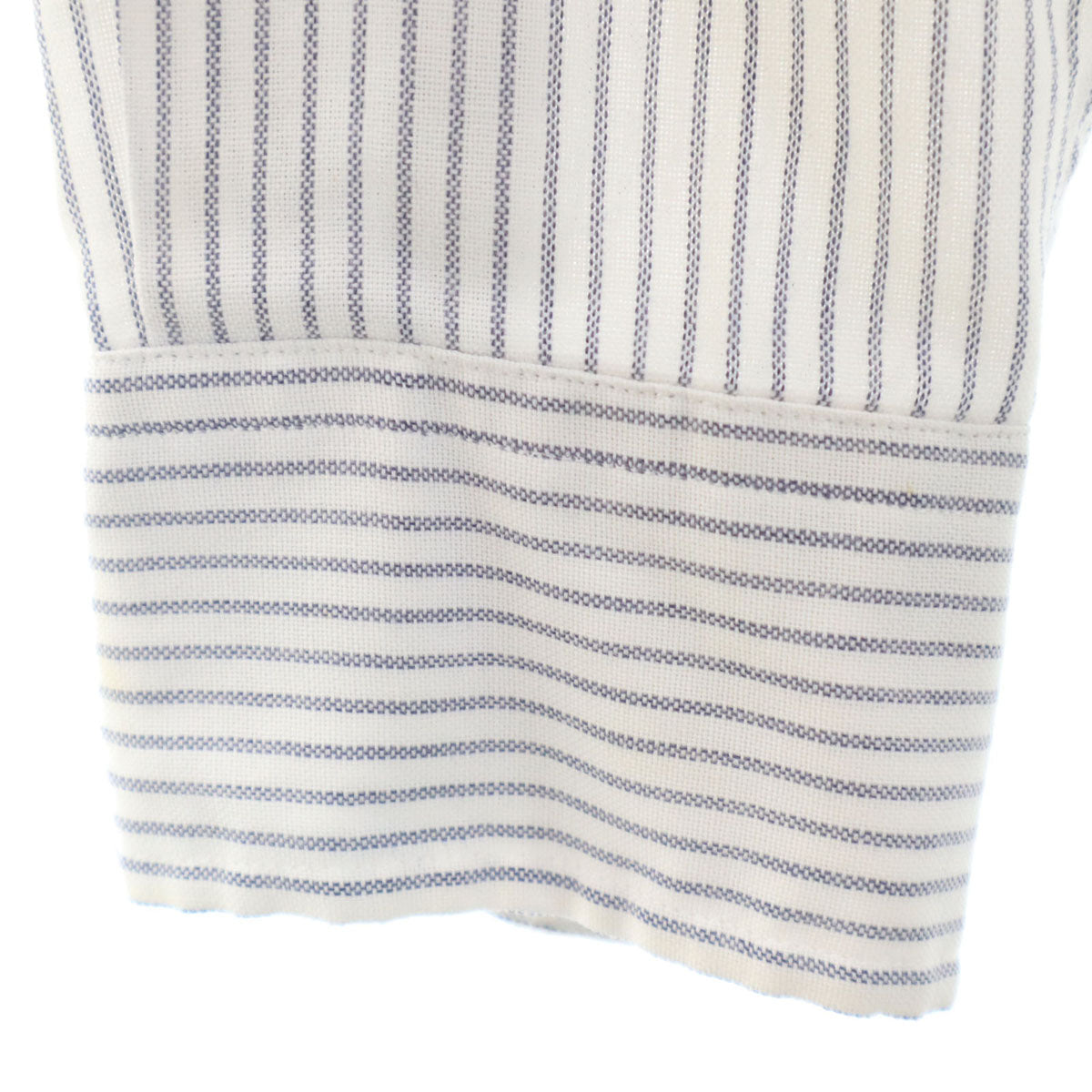 Chaps by Ralph Lauren チャップスバイラルフローレン 70s ヴィンテージ ストライプ柄 長袖 ボタンダウンシャツ 151/2 ホワイト コットンシャツ メンズ