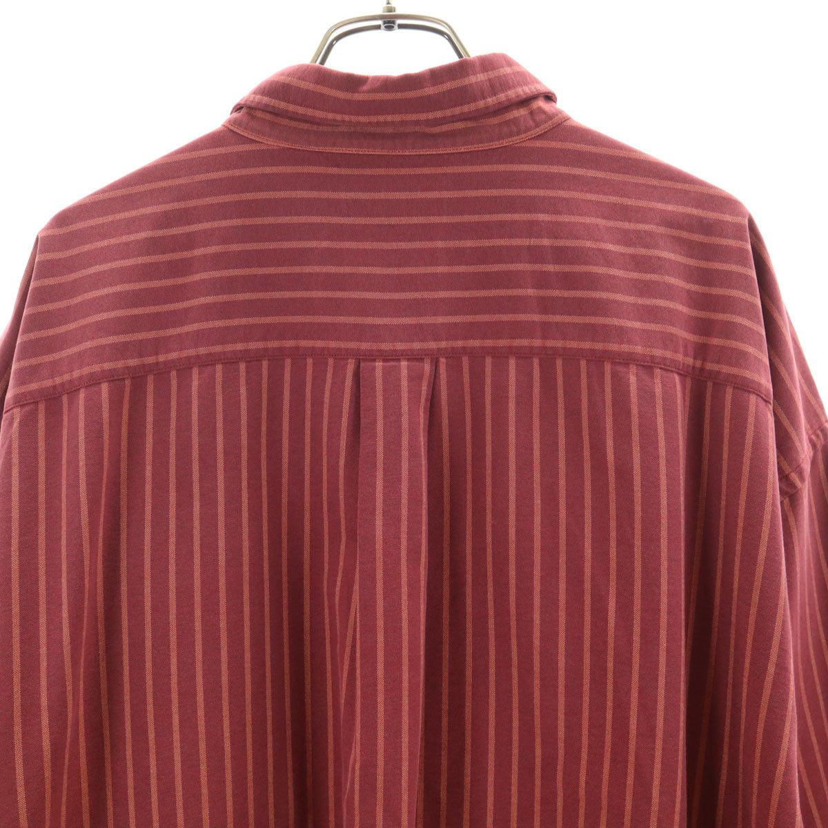 STJOHN’sBAY セントジョンズベイ 90s ビッグサイズ オールド ストライプ柄 長袖 コットンシャツ XXL レッド メンズ