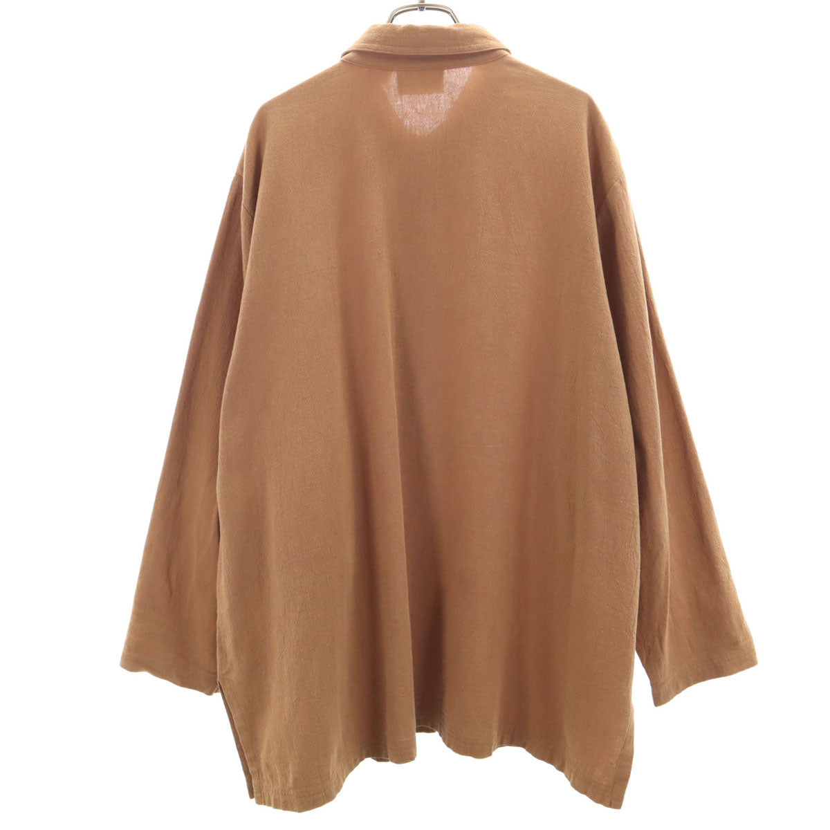 Appleseed's 90s 00s ビッグサイズ オールド 長袖 コットンシャツ 2XL ブラウン レディース