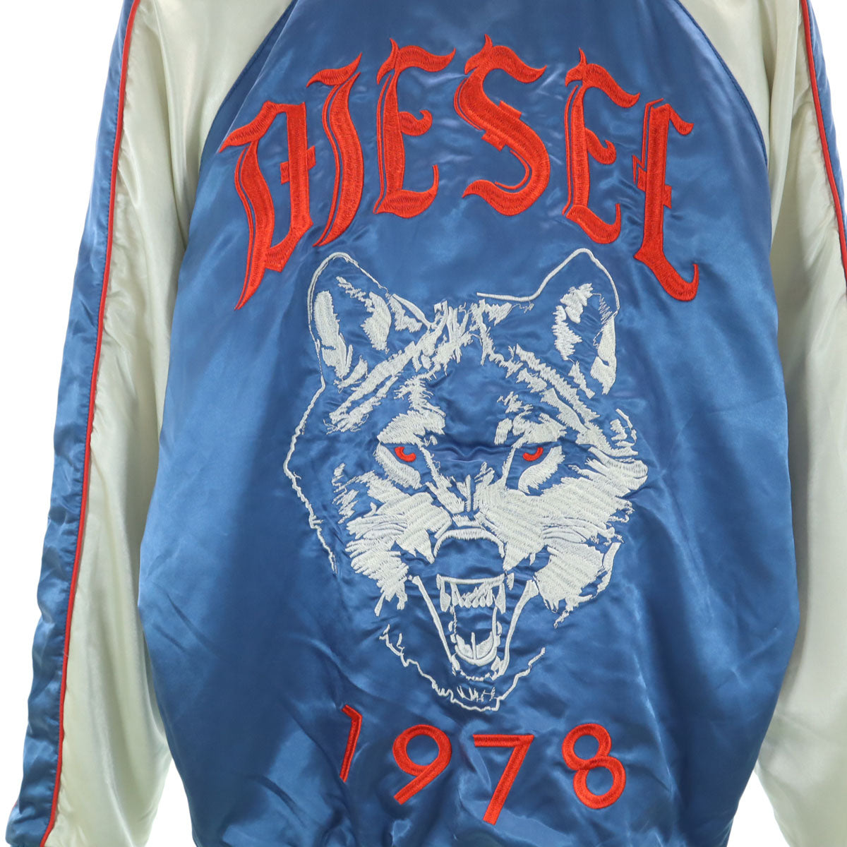 DIESEL ディーゼル リバーシブル スカジャン S ブルー メンズ